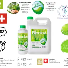 Płyn do biokominka Bionlov: ekologiczne, biodegradowalne paliwo z naturalnych surowców. Bezpieczny, bezwonny, certyfikowany.